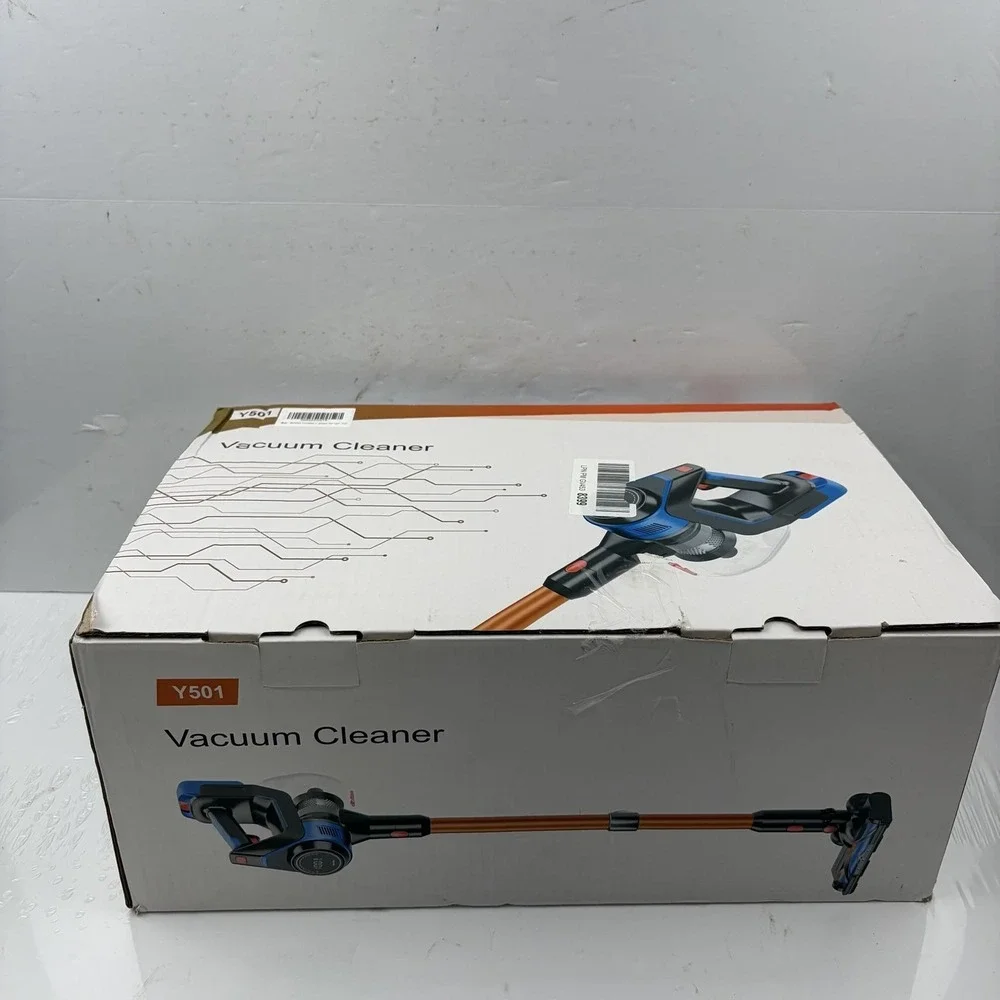 BSNAW Y501 Cordless Stick Vacuum Cleaner 70KPa Blue LED Pet Hair Floor Bagless
